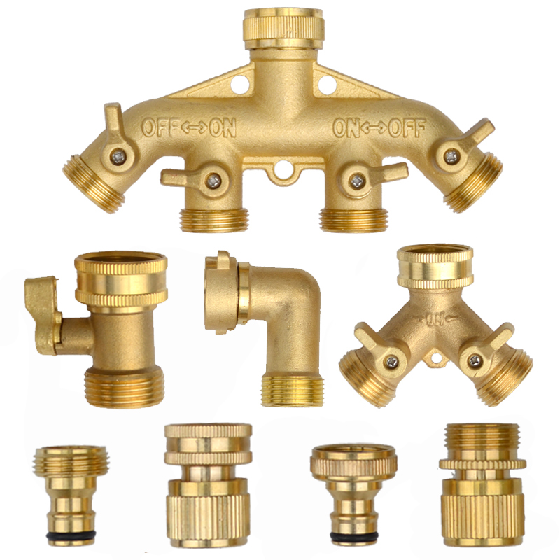 Heavy Duty Brass 1-2-4 way Spl - Gardena Hose Comfort 评论和价格